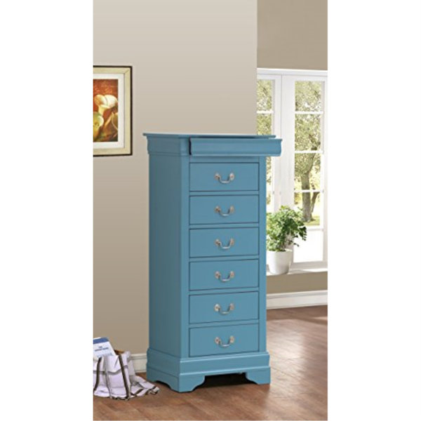 Glory Furniture Louis Phillipe 7 Drawer Lingerie Chest Reviews Wayfair